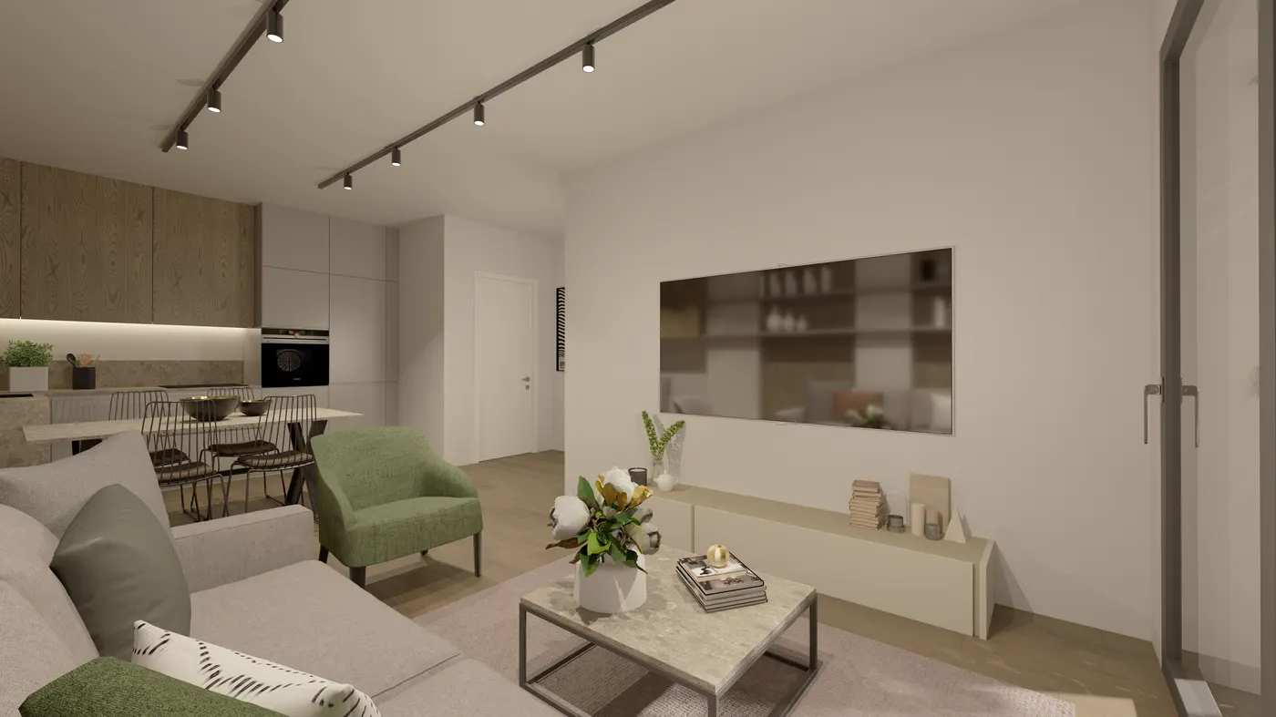 Interno curato in una realizzazione Amato Andreas