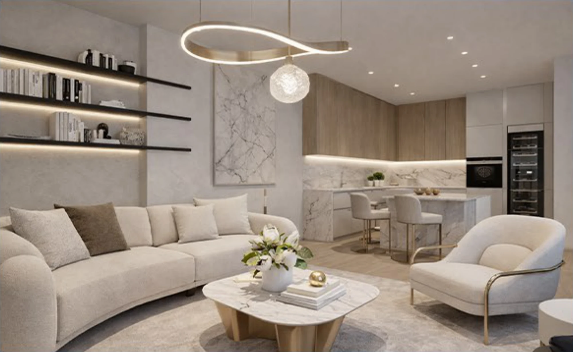 Residenza Bramante, interno living
